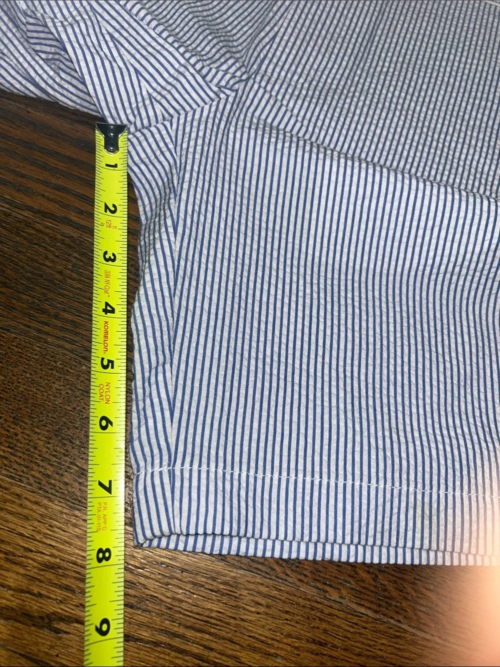 Crewcuts Blue and White Seersucker Shorts